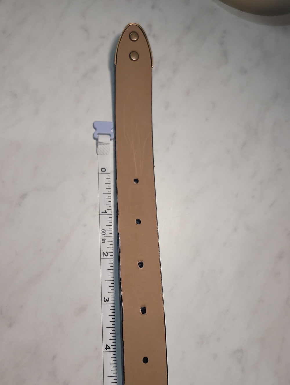 Old Navy Dark Brown Belt with Brass Buckle - Picture 3 of 6